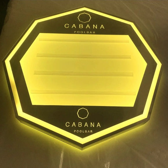 LED OCTAGON LETTER BOARD SIGN - Creativ Party Supplies