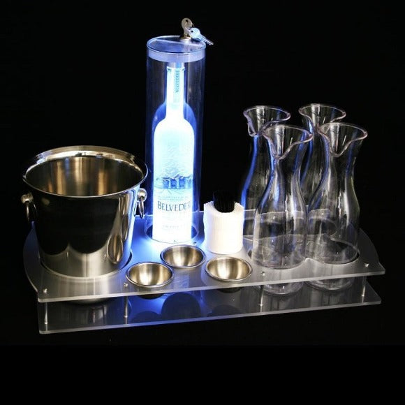 BOTTLE SERVING TRAY PREMIUM (INCL BOTTLE LOCK TUBE) - Creativ Party Supplies