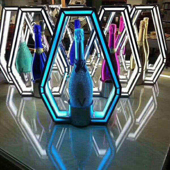 LED BOTTLE PRESENTER HEXAGON SHAPE - Creativ Party Supplies